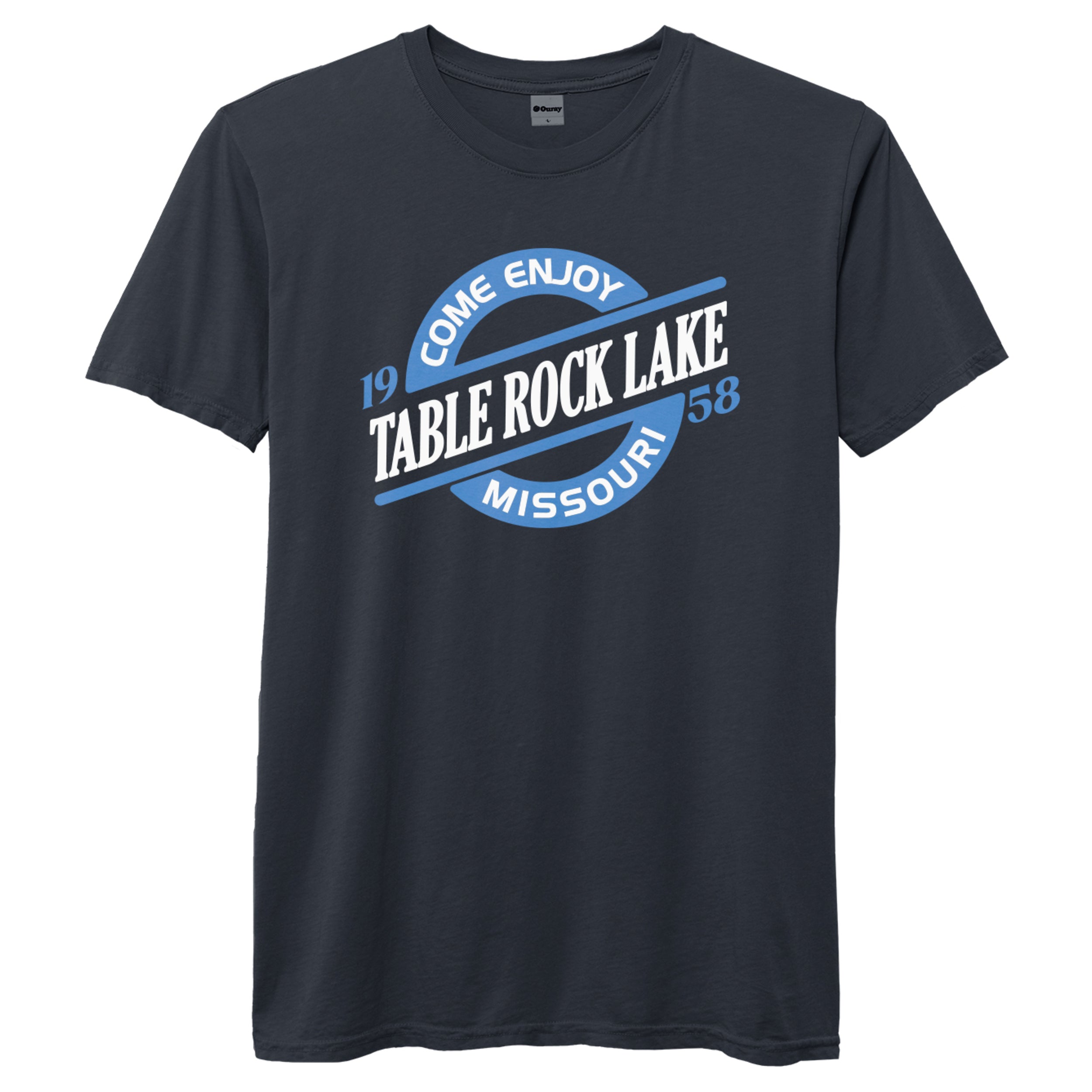 Slant Circle Tee - Midnight