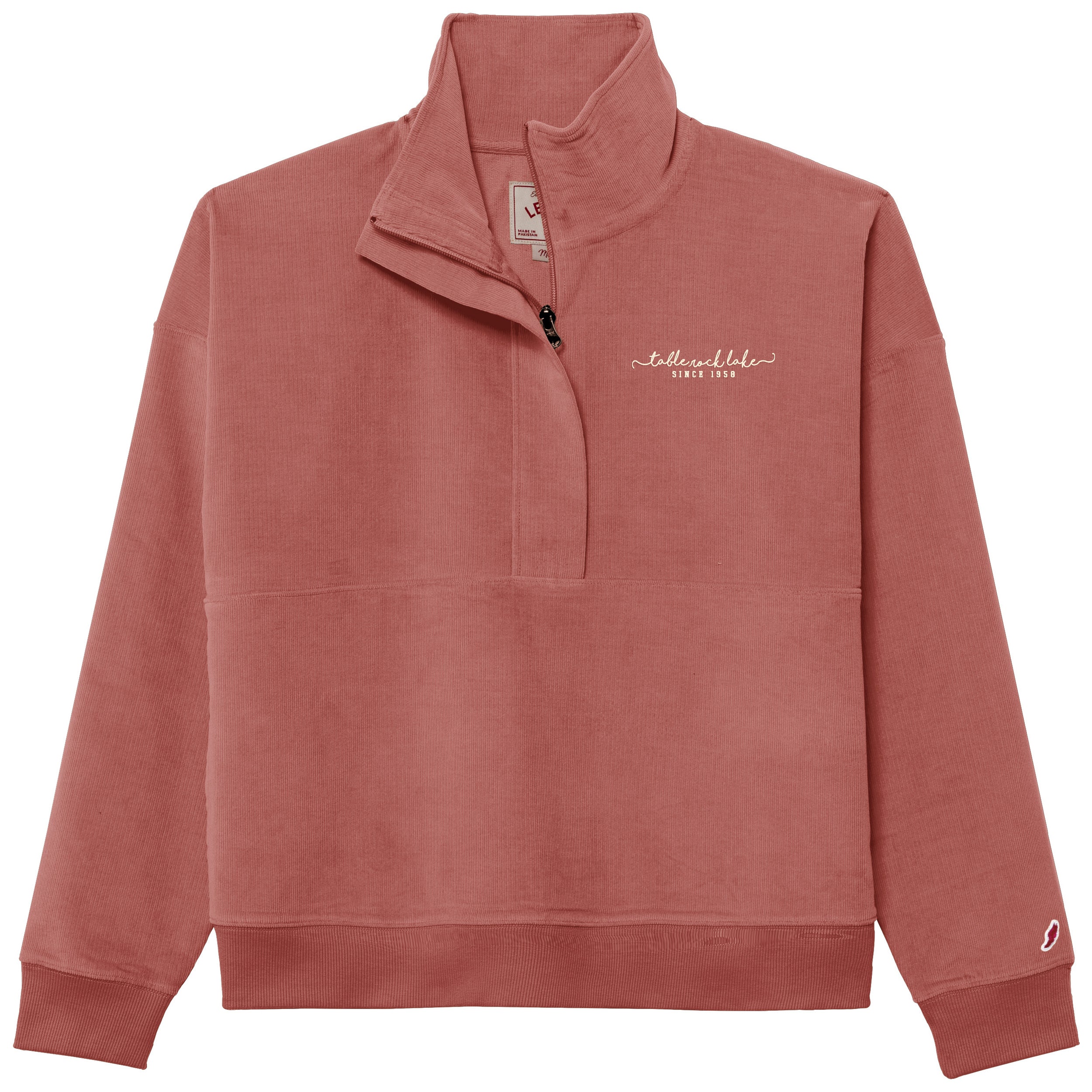 Corded Womens Half Zip - Nantucket