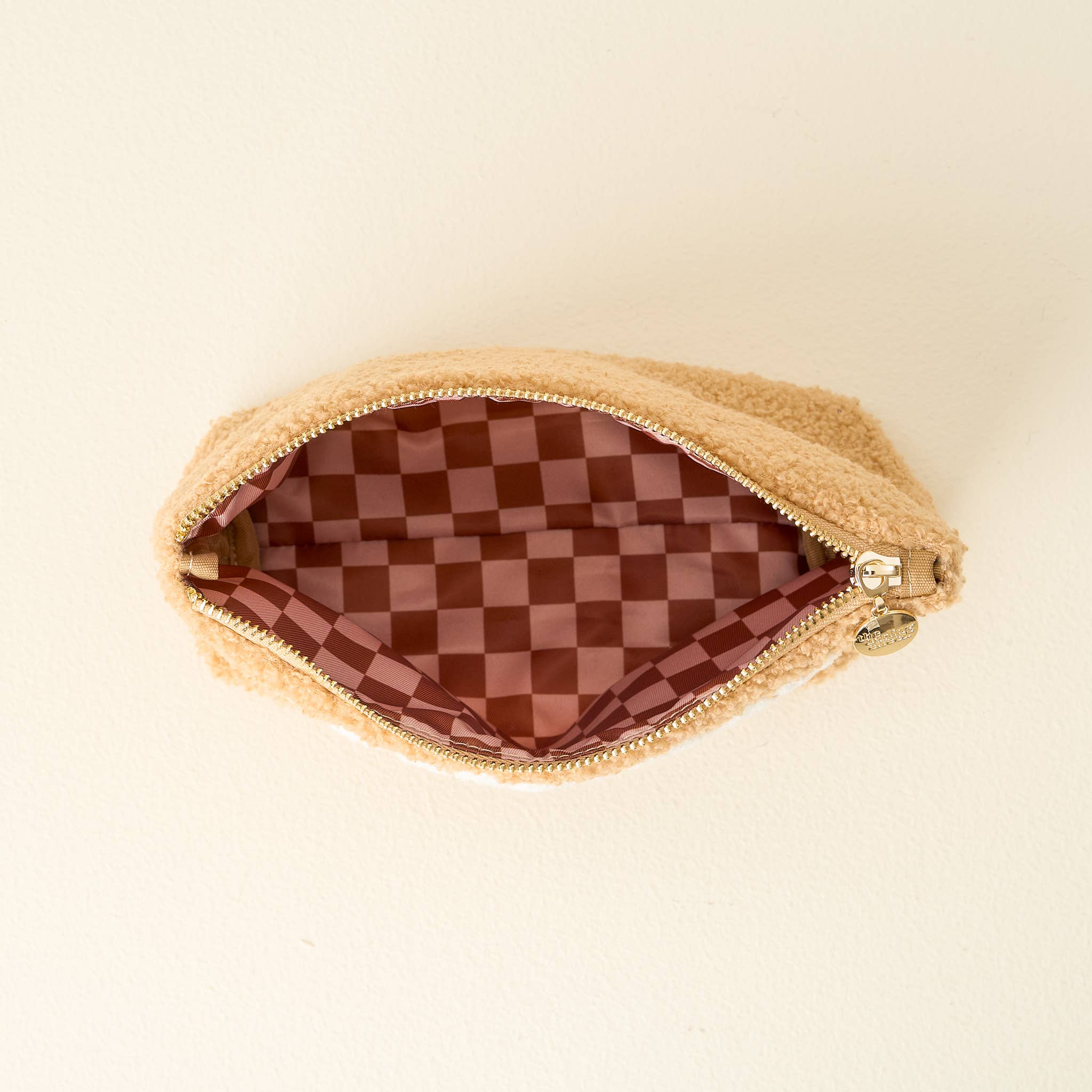 Teddy Pouch-Gameday Stuff: Tan