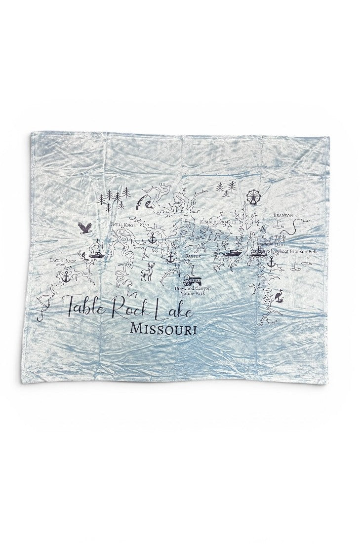 Town Pride Fleece Map Blanket