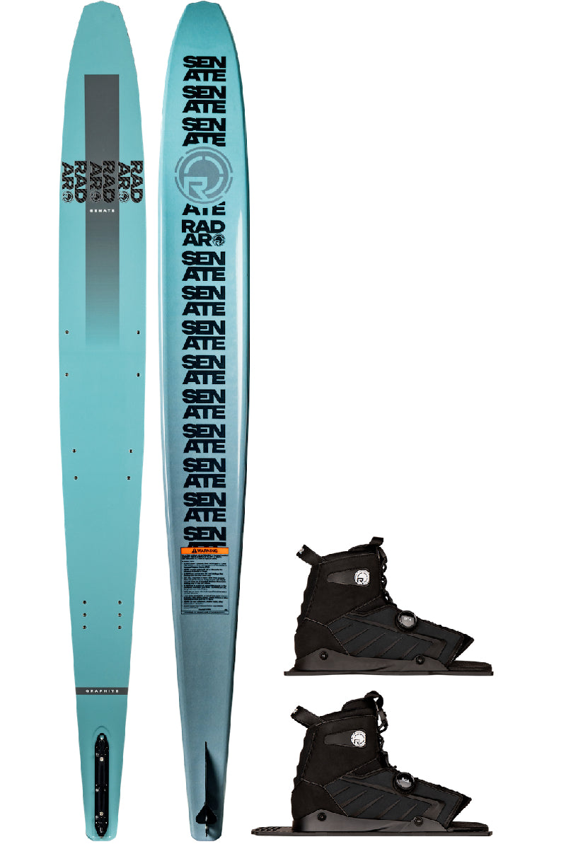 Graphite Senate Waterski w/ Double Vector Boa Bindings | 2026