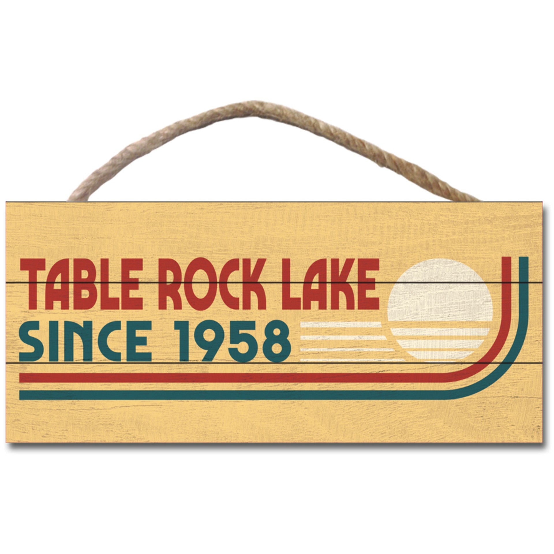 Shore Camper Hanging Sign - YEL