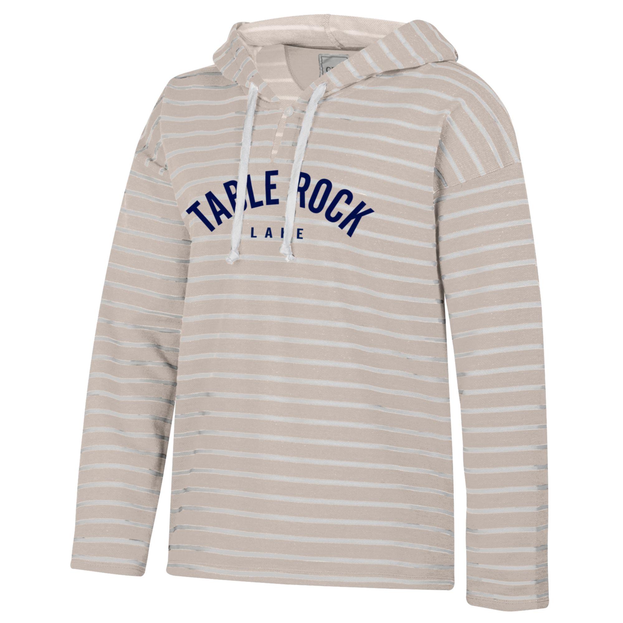 Terry Striped Hoodie Boucle