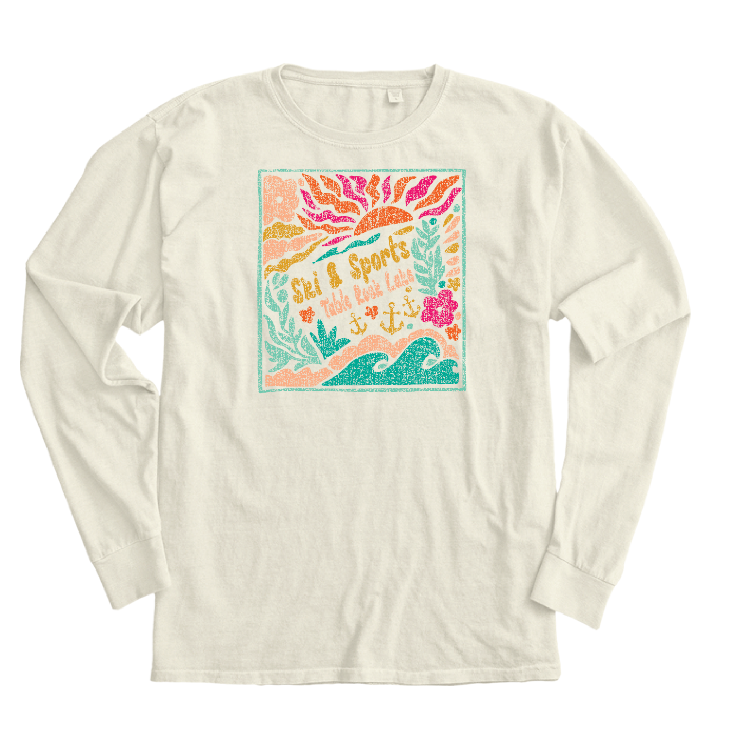 On the Lake L/S Tee - Ivory