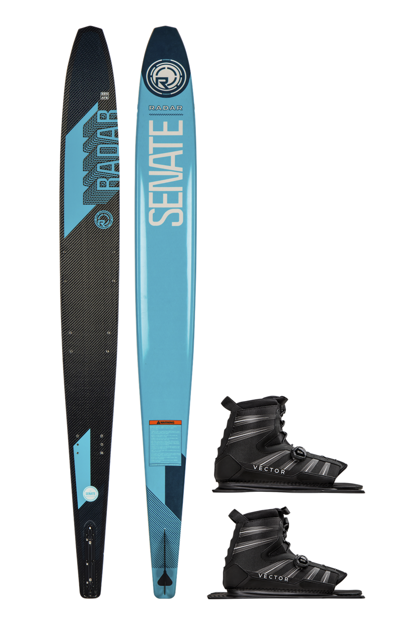 Graphite Senate Waterski w/ Double Vector Boa Bindings | 2024