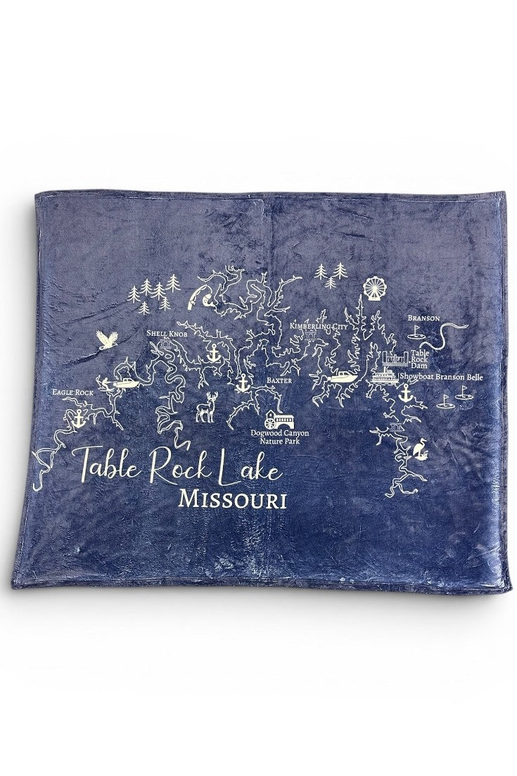 Town Pride Fleece Map Blanket