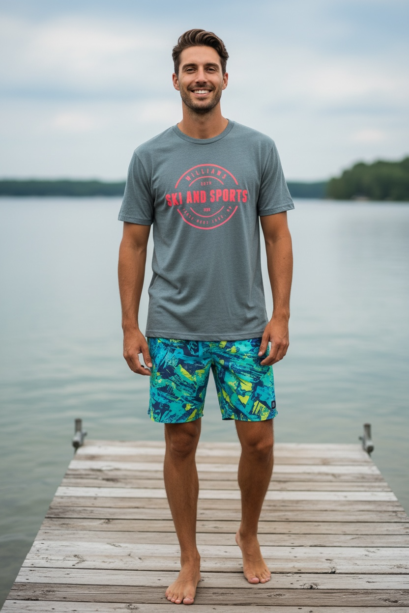 Ski & Sports Logo Shirt -Slate