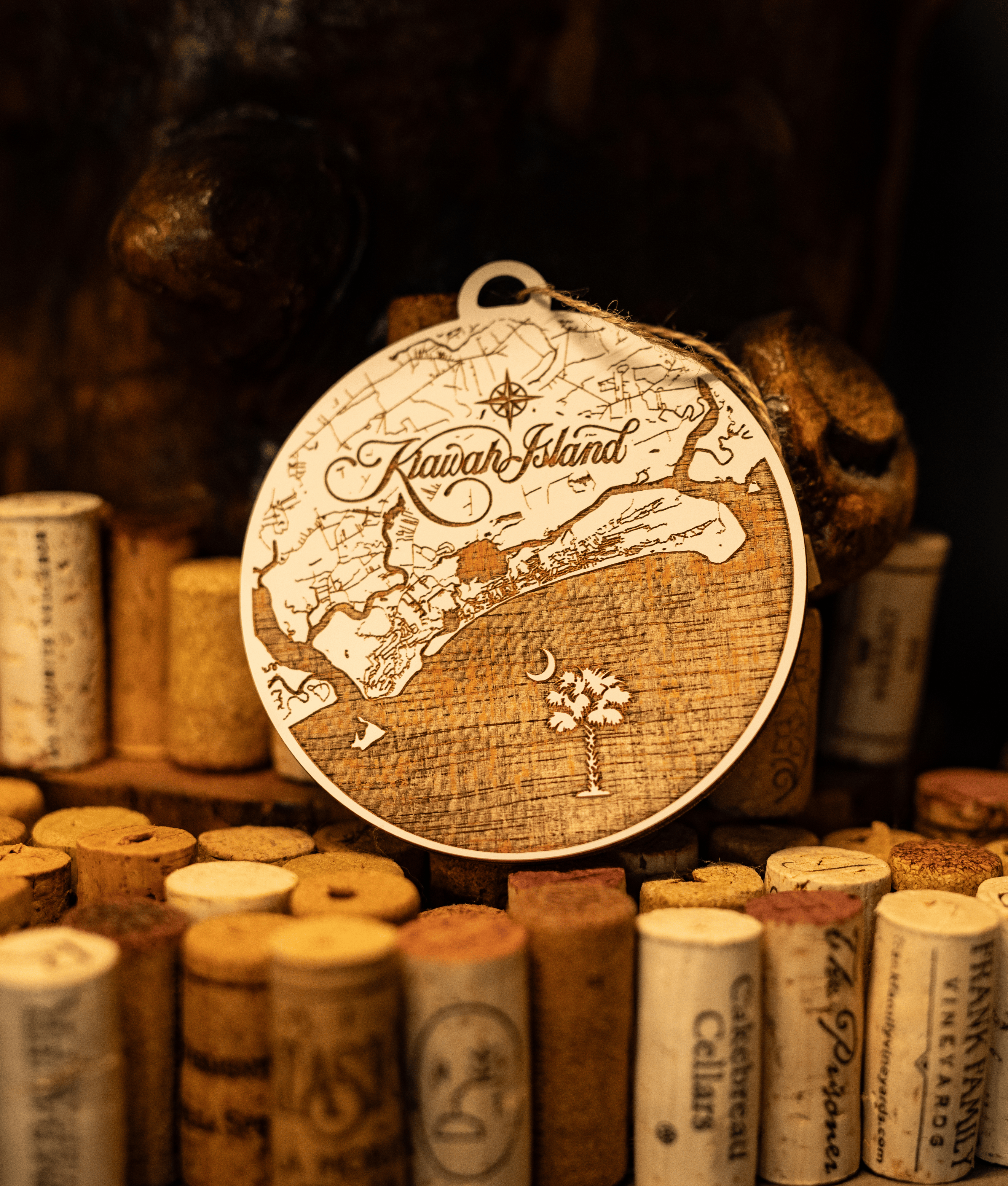 Custom: Engraved Wood Ornaments: Papier Blanc / 10 pack