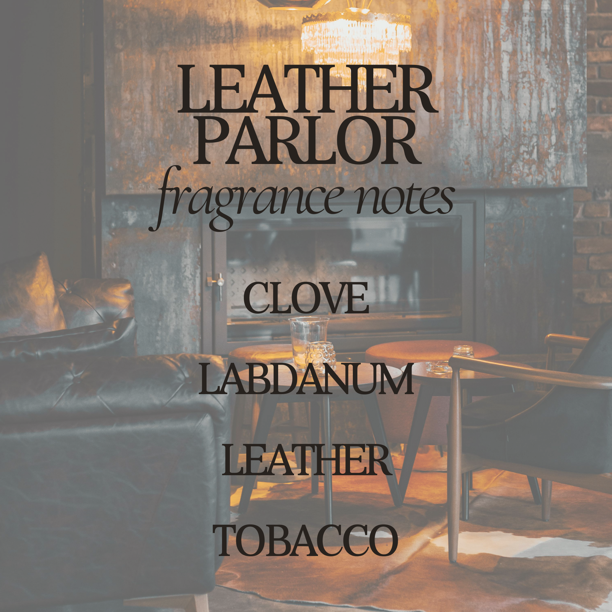 Leather Parlor 9 oz Soy Candle - Fall Home Decor & Gifts