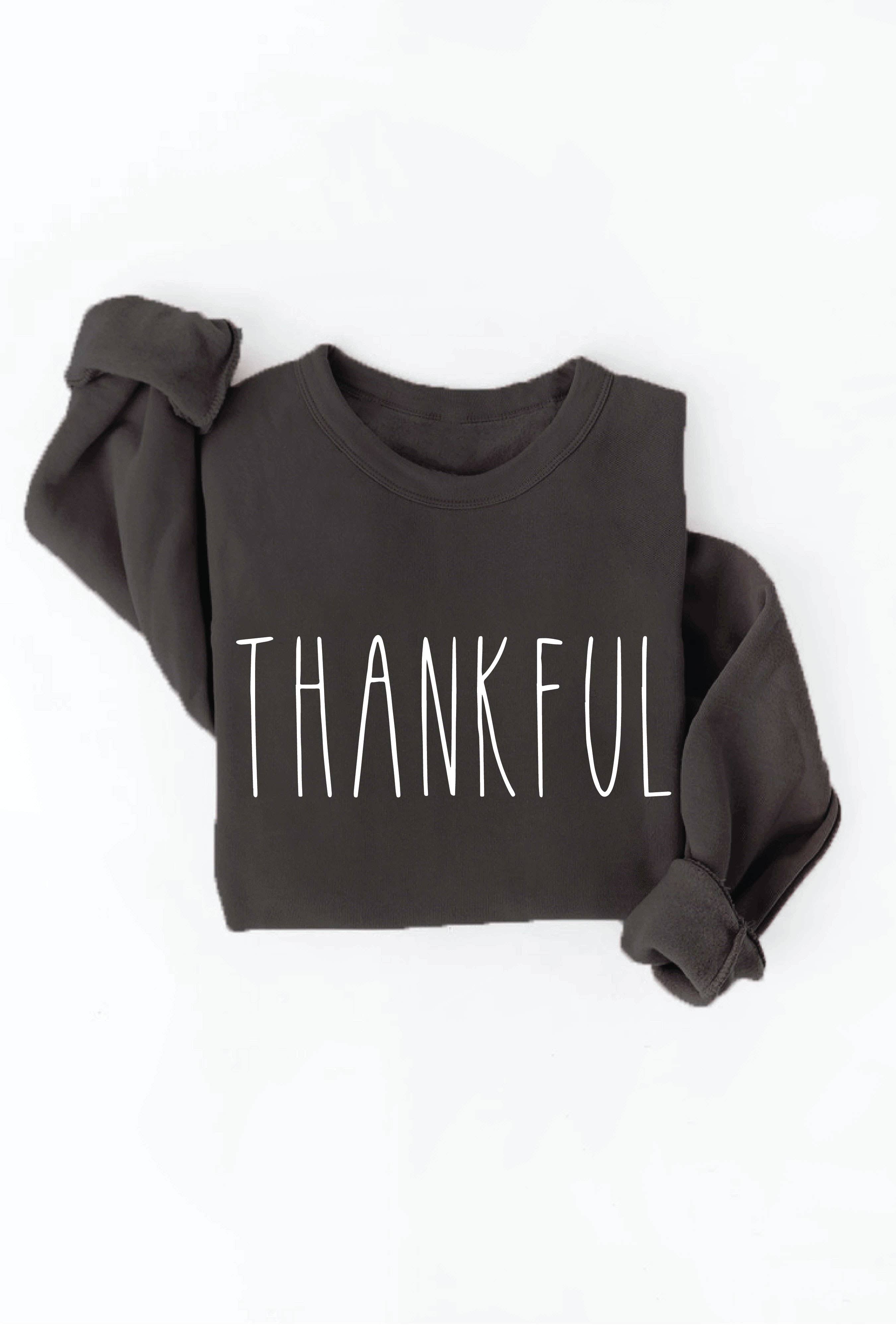 THANKFUL Graphic Sweatshirt: AUTUMN LEAF / XL