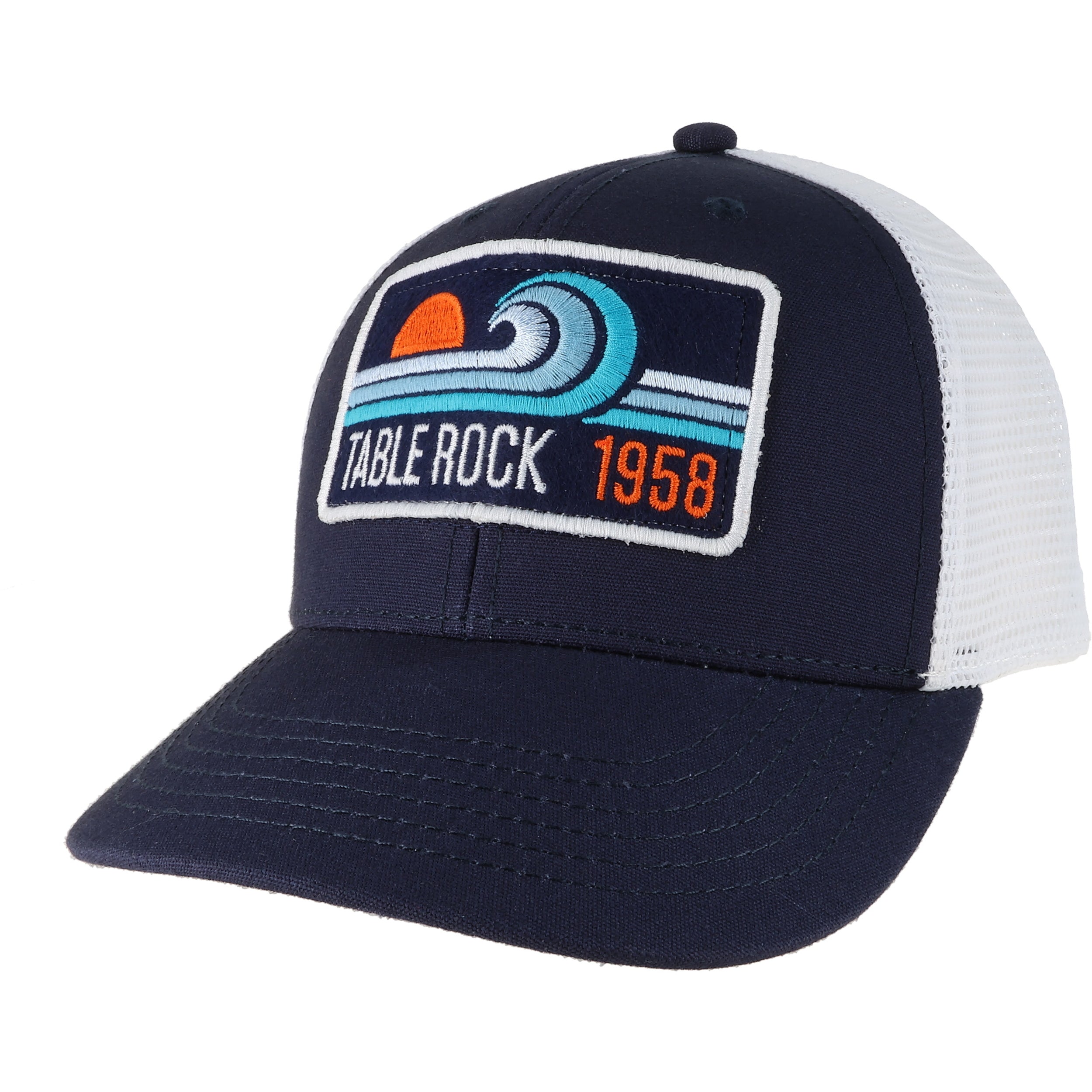 Box View Hat - Navy/White
