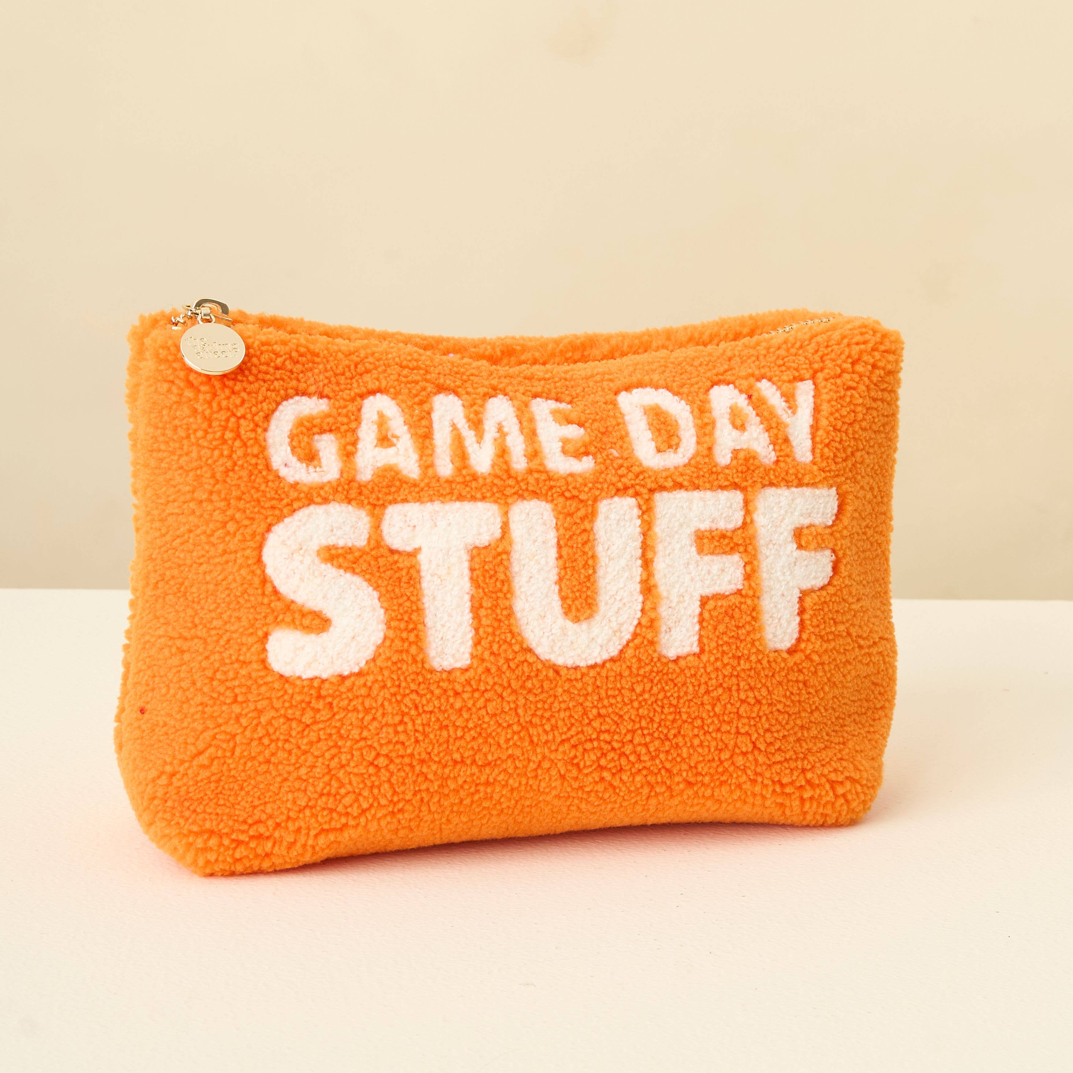 Teddy Pouch-Gameday Stuff: Tan