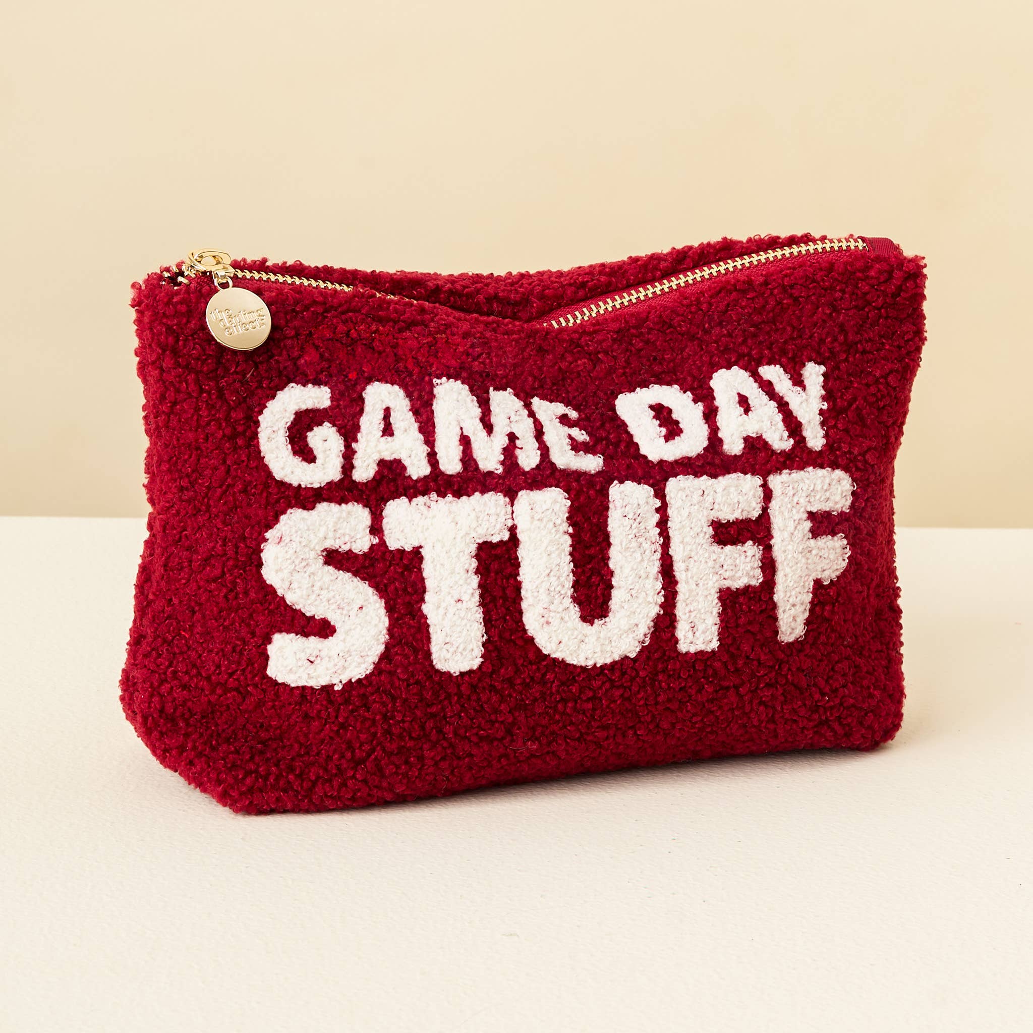 Teddy Pouch-Gameday Stuff: Tan