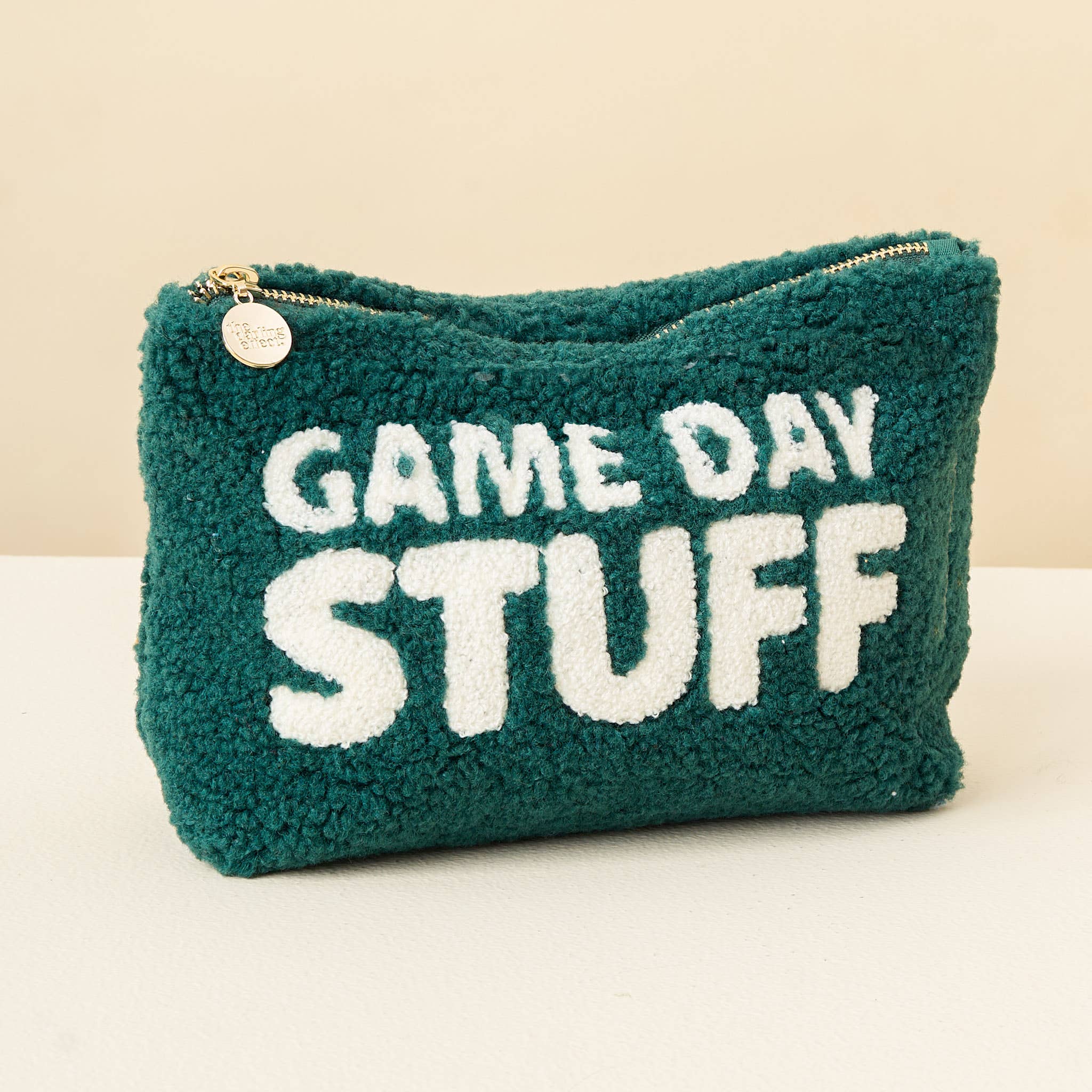 Teddy Pouch-Gameday Stuff: Tan