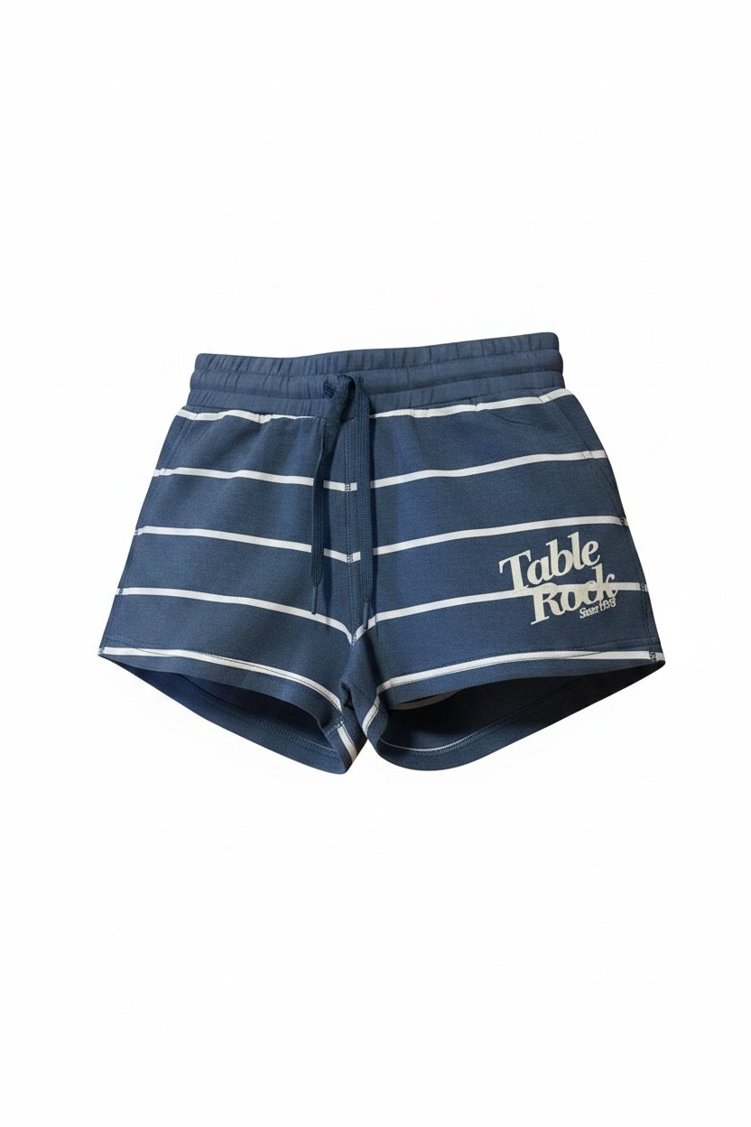 Cloud Shorts - Blue/Ivory Stripe