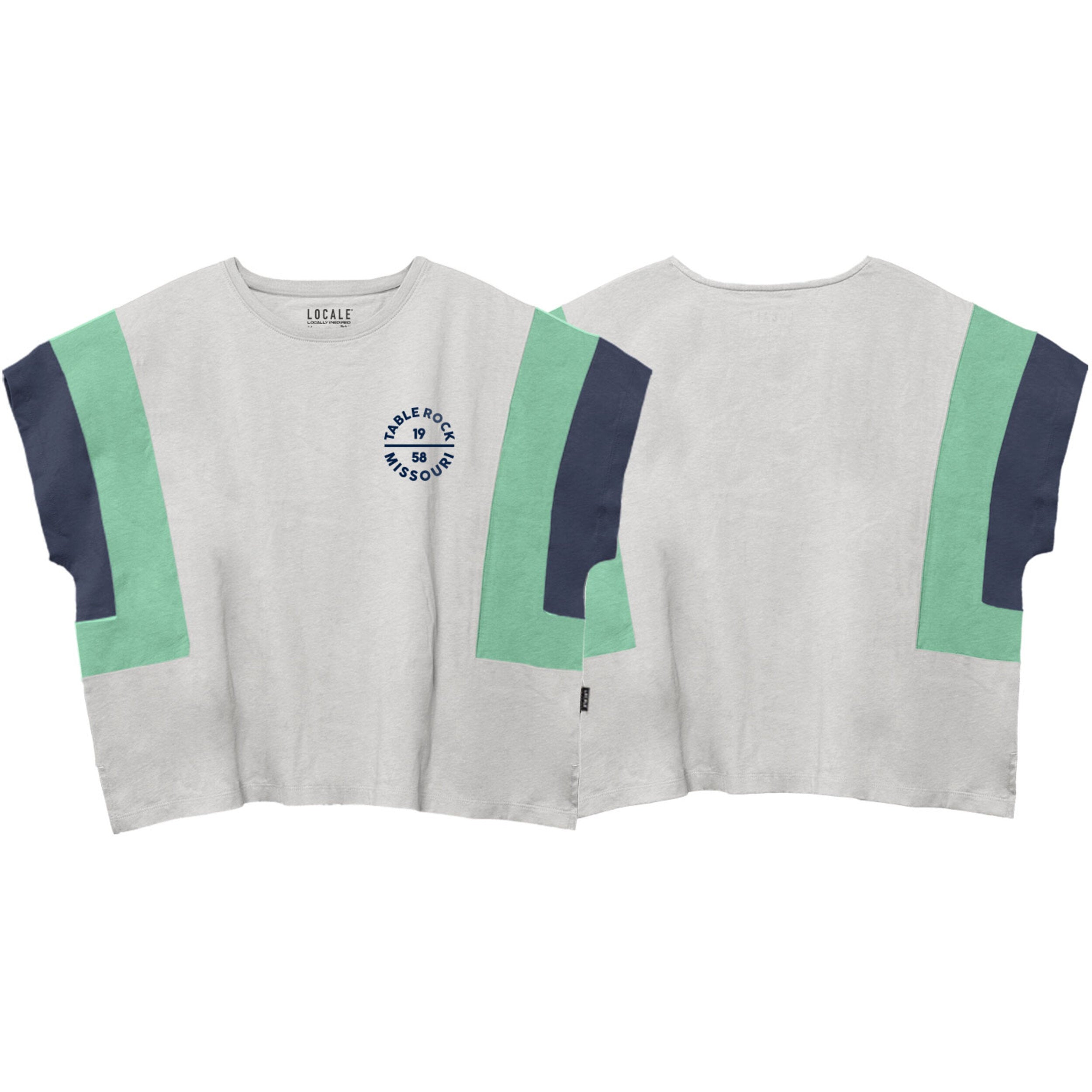 Colorblock Tee - White