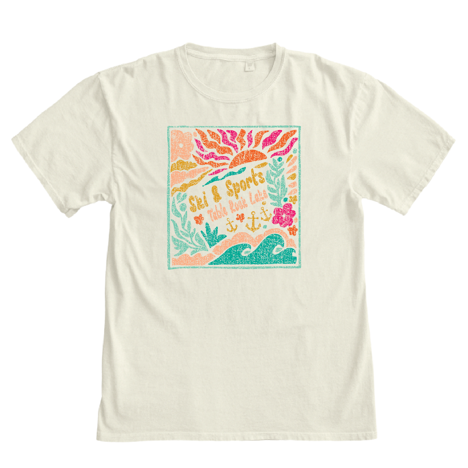 On The Lake S/S Tee - Ivory