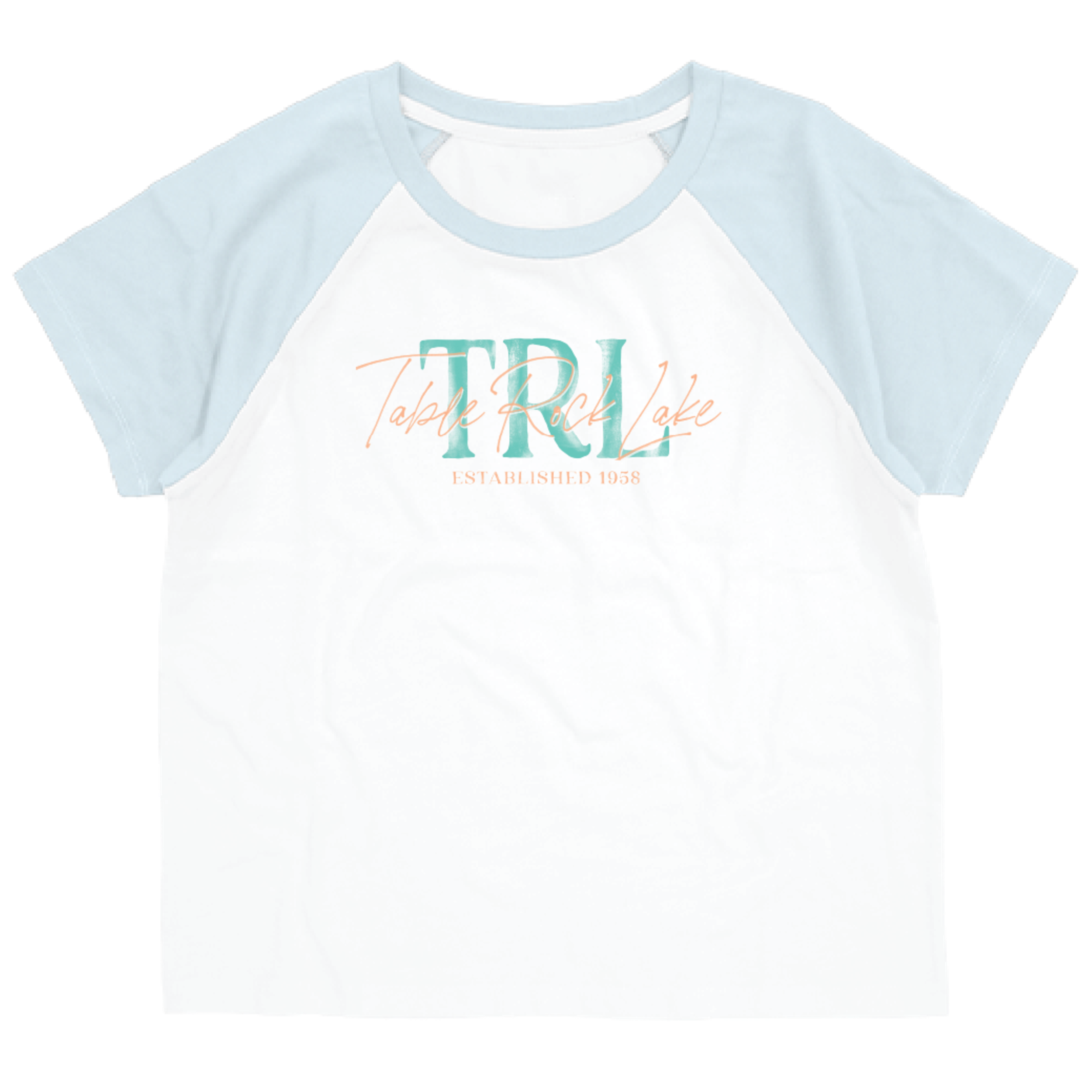 Water Color Raglon - Chill