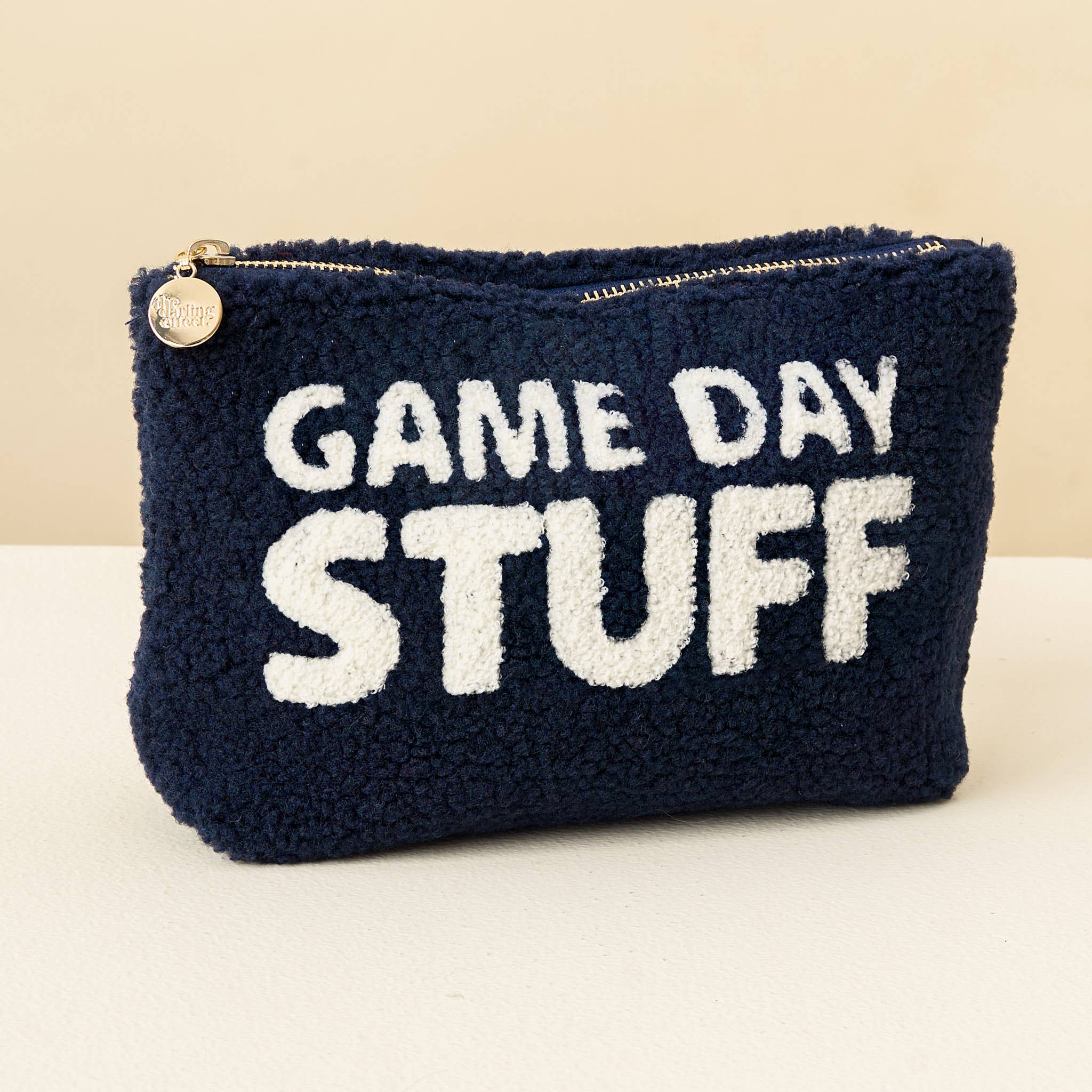 Teddy Pouch-Gameday Stuff: Tan