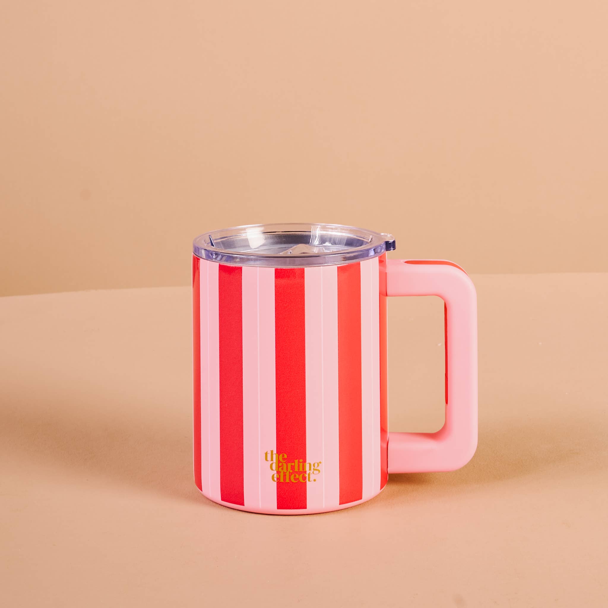 14 oz Insulated Mug-Peppermint Stripes