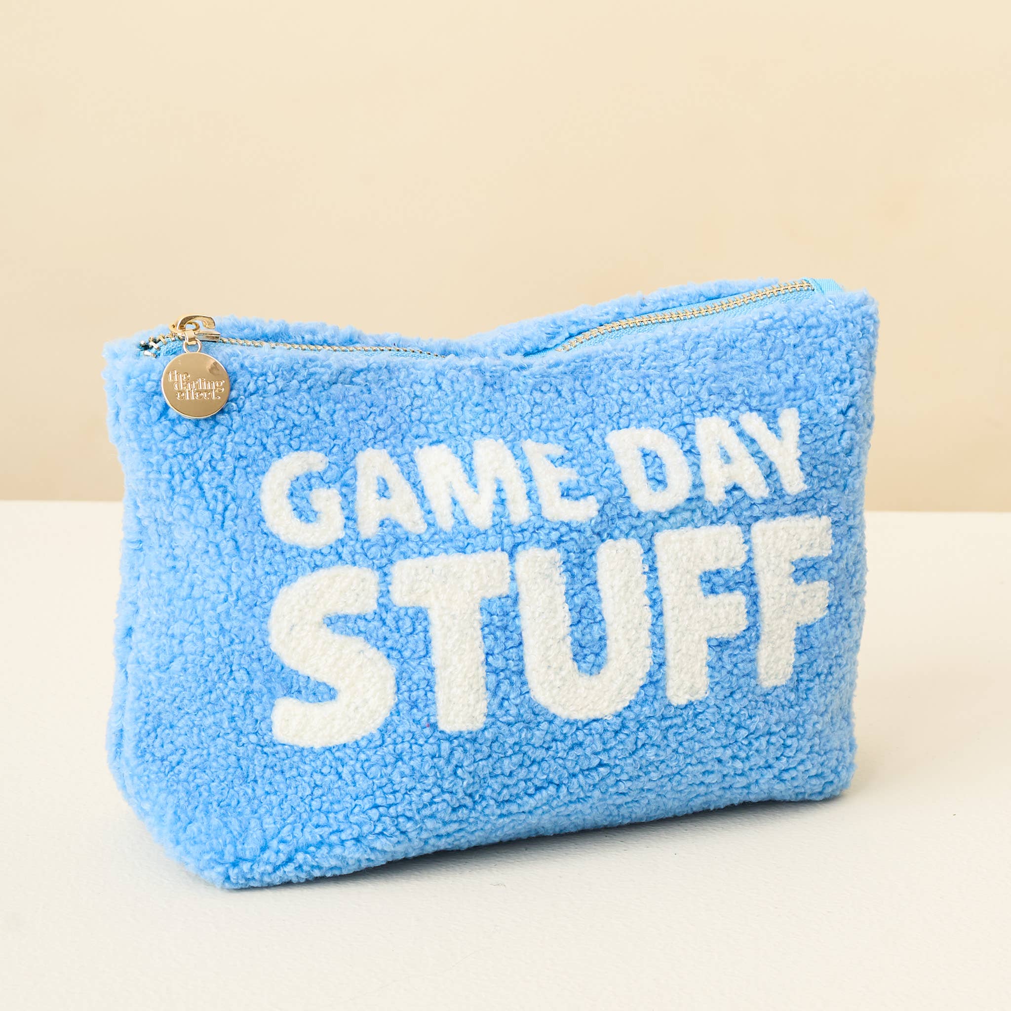 Teddy Pouch-Gameday Stuff: Tan