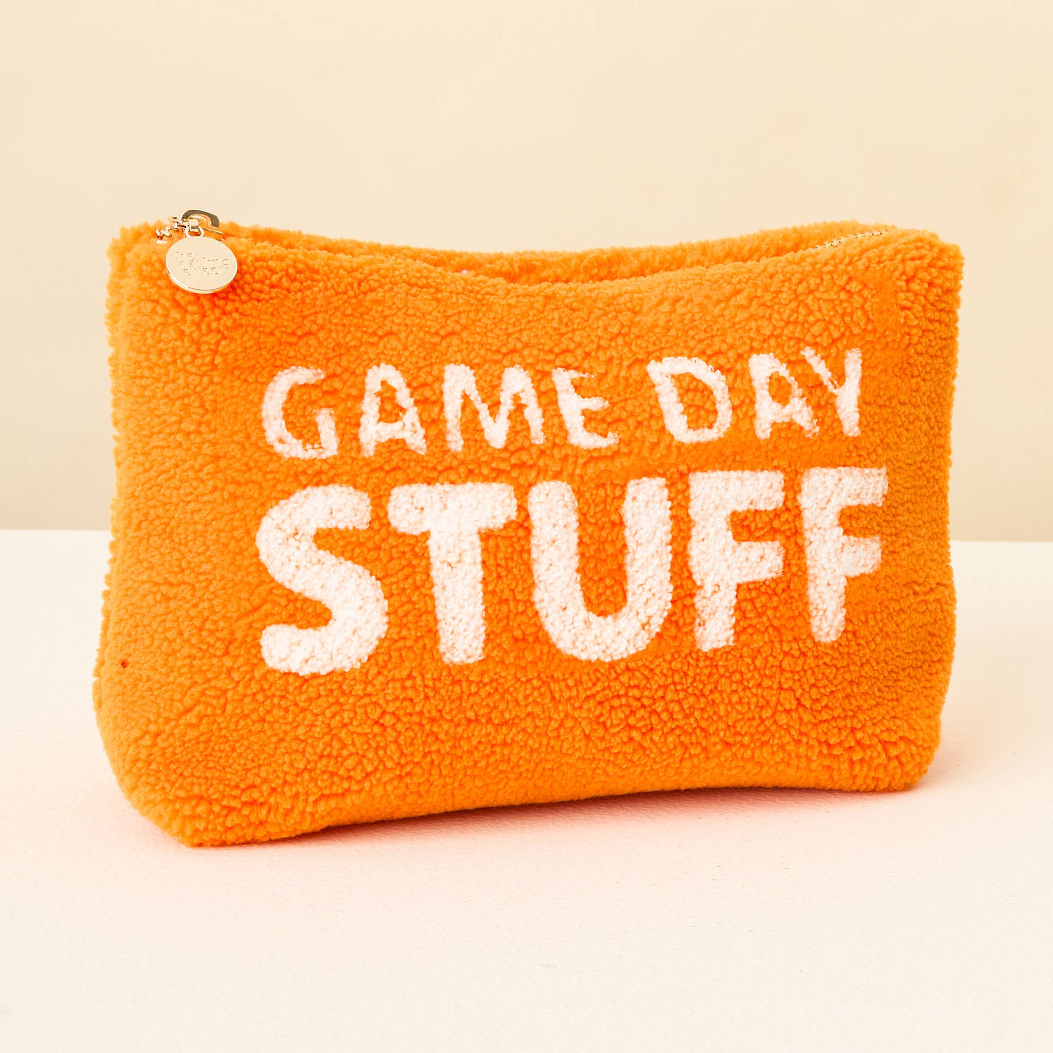 Teddy Pouch-Gameday Stuff: Tan