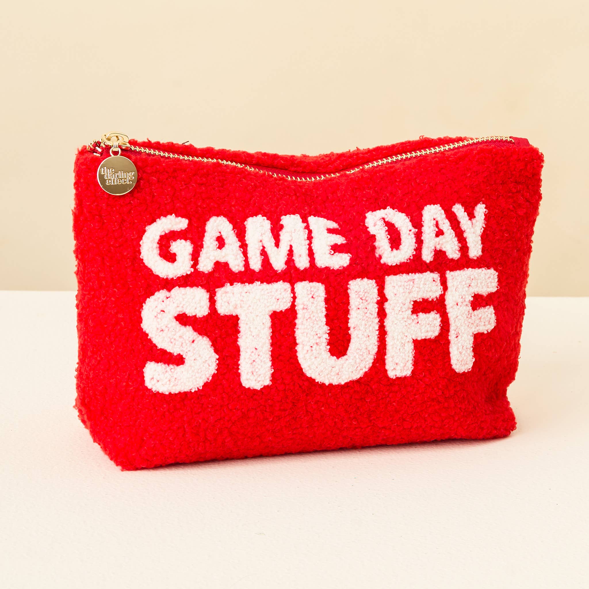 Teddy Pouch-Gameday Stuff: Tan