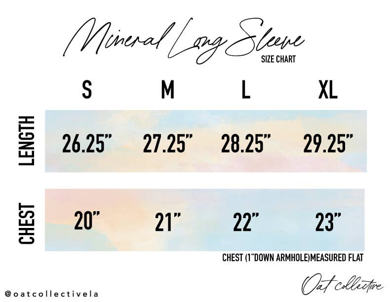 COFFEE WEATHER  Mineral Washed Long Sleeve Graphic   : TOAST / L