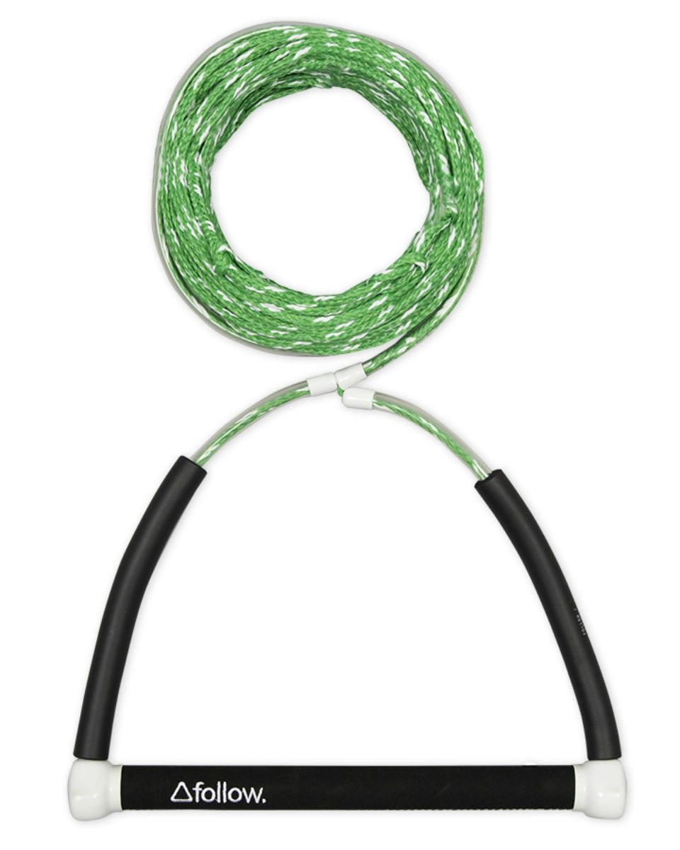 FOLLOW | The Basic Wakeboard Rope and Handle Package - Green