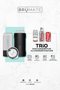 Hopsulator Trio 3-in-1 | 16 oz/ 12 oz cans | Matte Grey