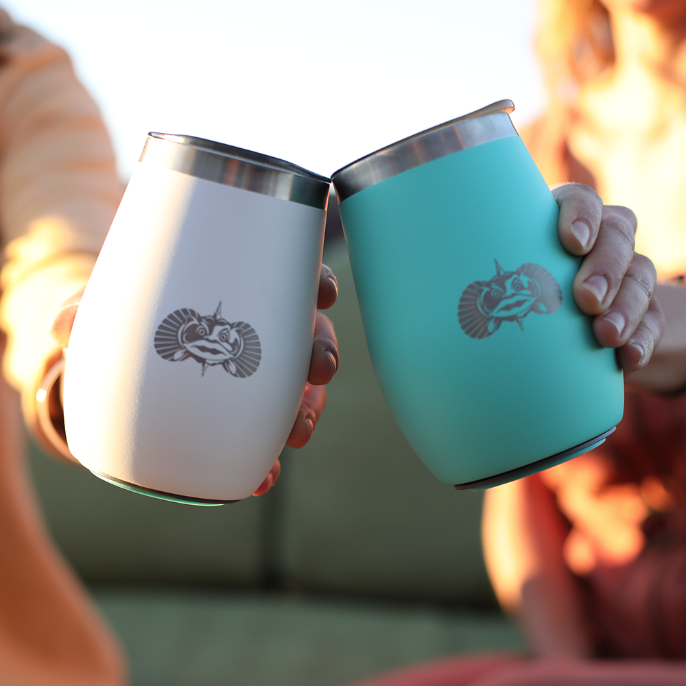 Non-Tipping Wine Tumbler  | Graphite