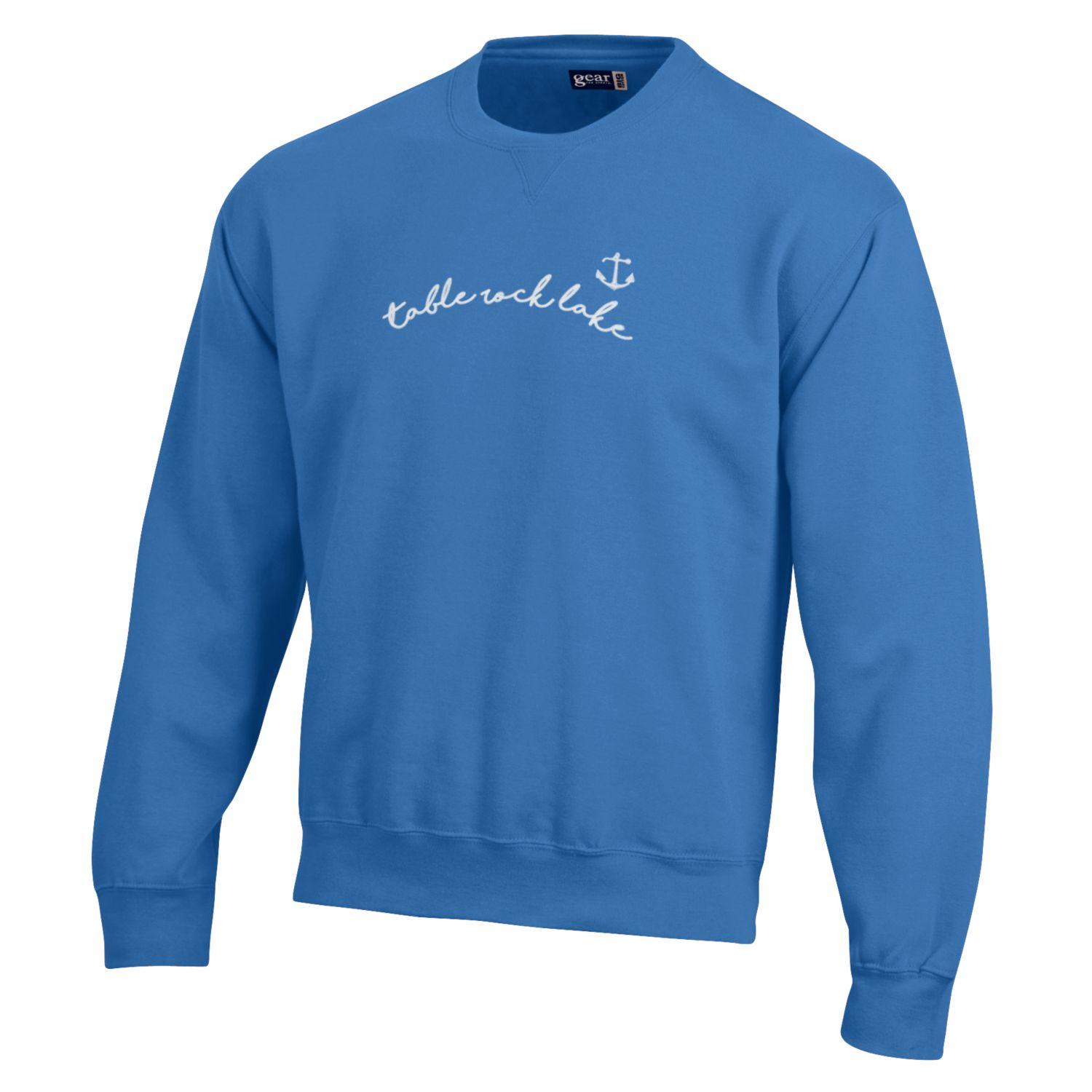Big Cotton Tumbled Crew Peri Blue