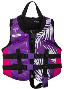 Radar Child Girl's USCGA Life Vest 30-50lbs | Purple