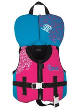 Load image into Gallery viewer, August Infant Girl&#39;s USCGA Life Vest | Sky Blue / Pink
